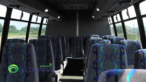 Interior of 14 passenger van